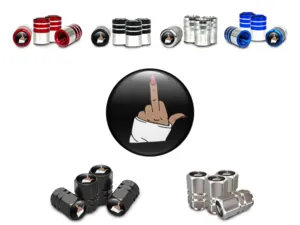 Valve Stem Caps for Car Adapted Metal Aesthetic